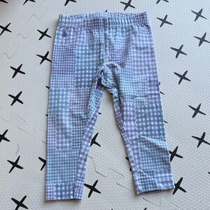 Polo Ralph Lauren Blue and White Checkered Leggings